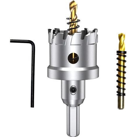 Scie cloche au carbure, fraise cloche TCT inoxydable, élargisseur de trou — 38 mm convient pour l'acier inoxydable et la tôle fine. (1/5)