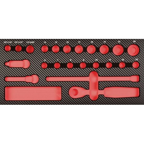Projahn ProForm Einlage leer für 3/8 WerkzeugSatz (1/2)