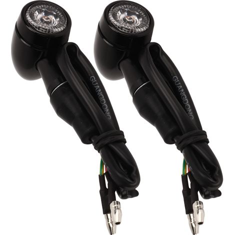 Clignotants Moto 1 Paire Multifonction Haute Luminosité Économes Feux Stop Remplacement Suzuki 2 Fils Jaune (1/5)
