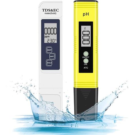 Ph Mètre, Testeur ph Piscine 4 en 1 PH Metre Electronique TDS Metre de Qualité de l'eau et ph Test pour Potable Aquariums Hydroponie Piscine
