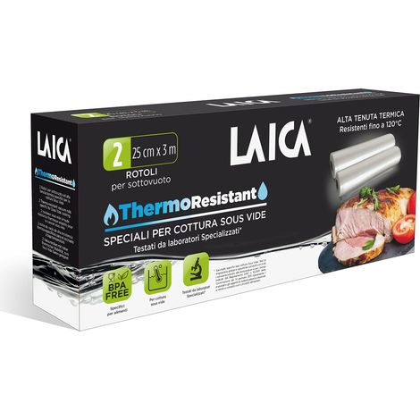 Laica TR2000 Rotoli Sottovuoto per Cottura Sous Vide e Conservazione Alimenti, Plastica (1/4)