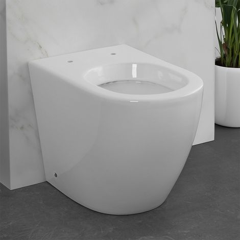Wc per anziani filomuro H 50 cm con scarico traslato serie Comoda (1/5)