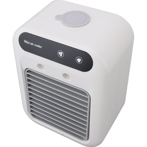 Climatisation Mobile, Mini Air Climatisation 4 en 1 Climatiseur Portable Table Ventilateur de la Table Humidificateur à Air avec Réservoir d'eau de 500 ML (1/5)