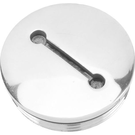 Bouchon de réservoir carburant bateau 50mm inox avec chaîne, accessoire marine et pièces quincaillerie. (1/5)