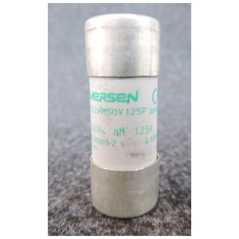 Cartouche fusible NFC 22x58mm cylindrique aM 125A sans voyant TeSys DF SCHNEIDER DF3FA125