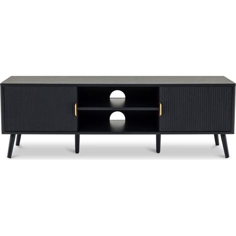 Meuble TV 137 cm ALMA Noir (1/5)