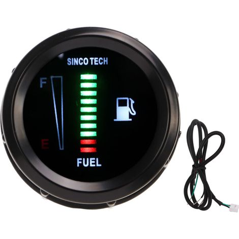 52-mm-Ölstandsanzeige, LED-Kraftstoffstandsanzeige für Pkw und Lkw, universelle Fahrzeugmontage (1/5)