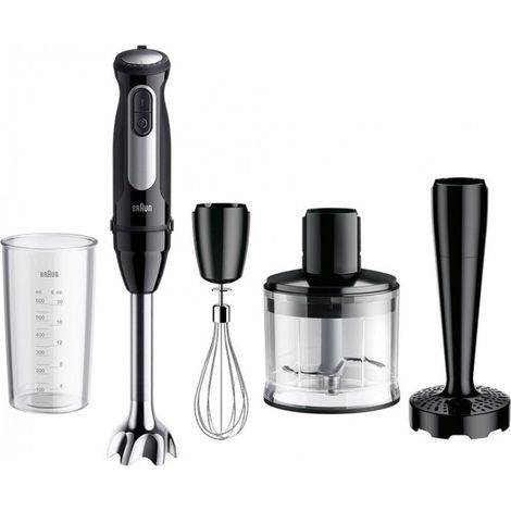 Braun Mixeur plongeant Pro noir 1000 W 25 vitesses