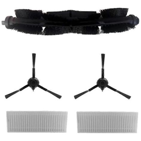 NALOOKAMIC Pièces détachées pour aspirateur robot Rowenta X-Plorer 70+ RR8497 RR8497WH : brosse latérale principale et filtre HEPA (1/4)