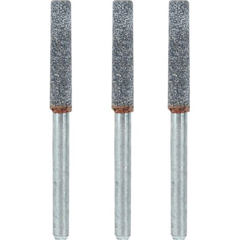 Jeffergarden Ajusteur de la Tronçonneuse de 3 Pcs pour Broyage des Bavures, des Pierres d'aiguisme de l'Oregon, un Fichier de Pierre en Diamant, 4 Mm, 532 Pouces, Outil d'aigrissement de l'Outil (1/5)