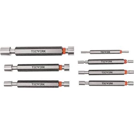 TECWERK Grenzlehrdornsatz H7 je 1 St.3,4,5,6,8,10,12mm m.Gut/Auss.TECWERK (1/2)
