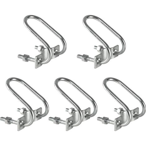 5 Stück Balkon-Schirmständer, Angelstuhl, Schirmhalter, kompakter Sonnenschirmständer, universelle Metall-Montagehalterung, Balkon-Sonnenschirmständer für Sonnenschirm, fester Geländerhalter