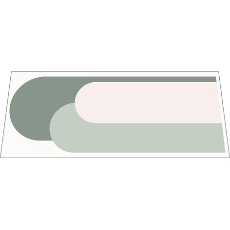 Autocollant de Chambre en PVC Vert à Motif Arche, Application Simple et Sans Résidu, Décoration Murale Élégante pour Chambre et Salon (1/5)