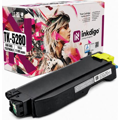 Inkdigo Toner TK5280Y kompatibel mit Kyocera ecosys M6235cidn P6235cdn TÜV-zertifiziert (1/5)