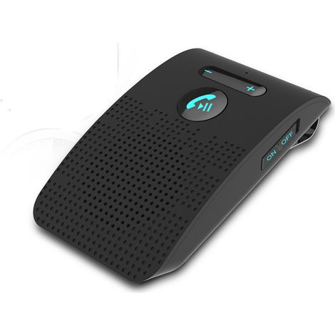 Kit mains-libres Bluetooth pare-soleil voiture avec transfo auto 1 vers 2 et annonce vocale pour automobile (1/5)