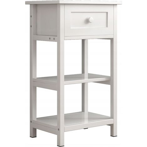 Nachttisch mit Schublade 2 Ablagen Modern Loft 45x30x68 cm (1/5)