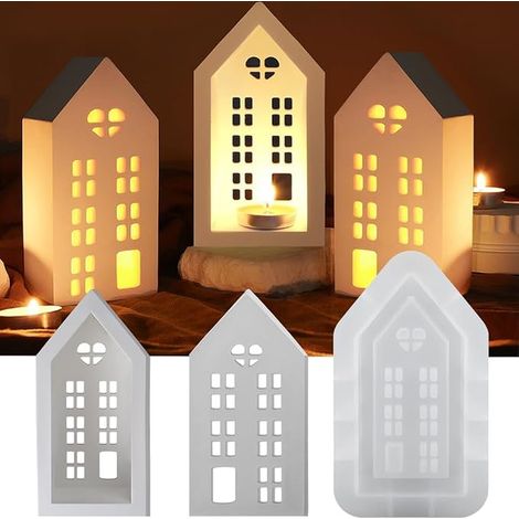 Silicone Molds Silicone Mold Window Candle Moulds Epoxy Resin Crafts Molds DIY Decoration (1/5)
