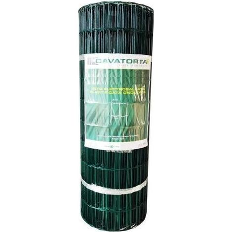 Cavatorta 8015825111444 MARGHERITA Rete Elettrosaldata Plastificata a Maglie Rettangolari 100 x 50 mm Filo Zincato con Processo Galvaplax colore Verde Alpi