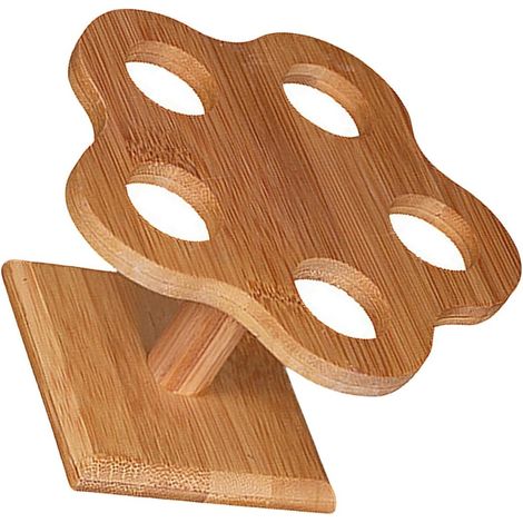 Support pour Cônes de Glace en Bambou 1pc, Étagère de Rangement pour Rouleaux de Papier Toilette, pour Restaurant et Hôtel (1/5)