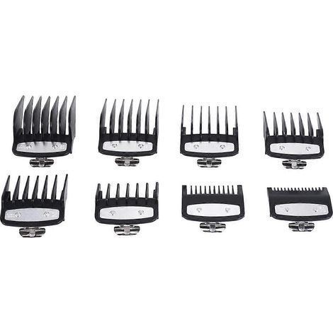Pour tondeuse à cheveux Wahl, peignes de guidage, ensemble de 8 peignes de limite de coupe, accessoires de protection standard électriques (1/5)