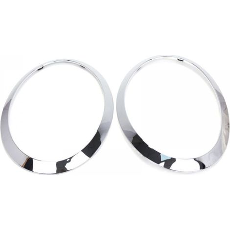 Anneau De Phare - Pour BMW Mini Cooper F55 F56 F57 2014-2021 - Compatible OEM 51137300631 51137300632 51712355791 51712355798 - Lot De 2