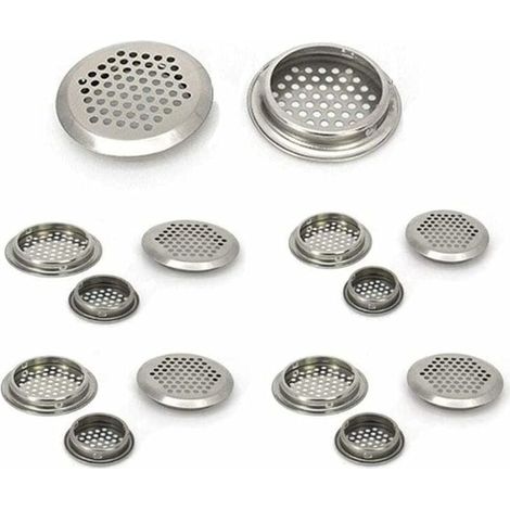 READCLY-Grille de Ventilation 20 pièces grille inox Grille d'aération Trou Respiration pour armoire placard Air évacué Grille d'évacuation Ventilation pour Cuisine Meubles bouche Ronde (35mm) (1/5)