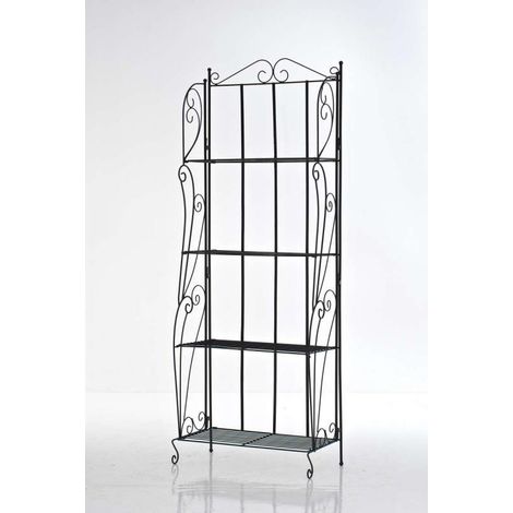 Estantería de Hierro Plegable Lea Negro