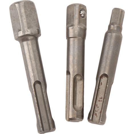 Adaptateur de mandrin SDS PLUS vers 1/4" 3/8" 1/2" pour perceuse à percussion, lot de 3 embouts convertisseurs (1/5)