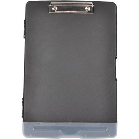 Porte-bloc classeur A4 2 en 1, pince métallique inoxydable, dossier infirmier avec étui à stylo pour bureau (1/5)