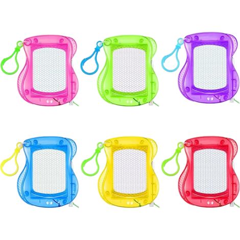 Mini tableau magnétique à dessin pour enfants, porte-clés sac à dos, effaçable, mini tableau à graffiti, jouet de fête, récompenses colorées pour la classe, fournitures de fête// (1/5)