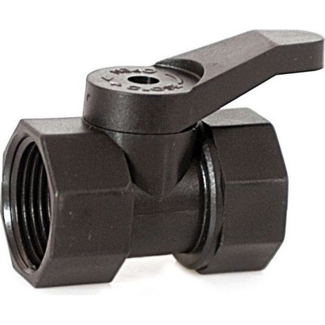 50PZ RACCORDO PER TUBO IN POLIETILENE MINI VALVOLA FEMMINA/FEMMINA mis. 3/4x3/4