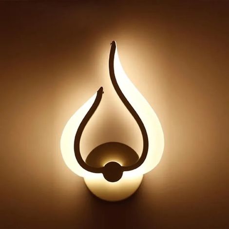 Applique murale - LEDGLE - Design - Blanc - 10W - IP20 étanche