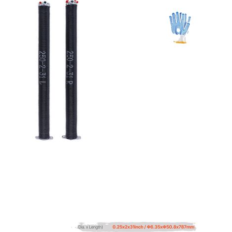 Ressorts de torsion de porte de garage, installation facile, construction durable (1/2)