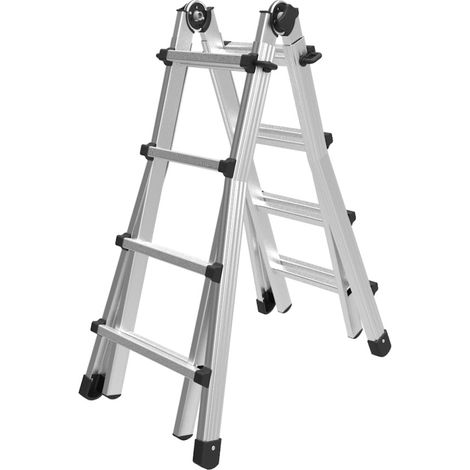 Marchetti BLACK 45 scala telescopica in alluminio allungabile fino a 4,6 mt