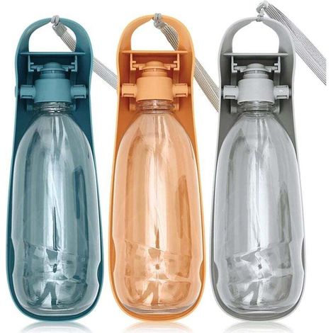 Hundewasserflasche, Hundewasserflasche zum Spazierengehen, Hundewasserflasche, faltbar für Hundewasserflasche, Reisespüle aus ABS, großes Fassungsvermögen 550 ml (1/4)