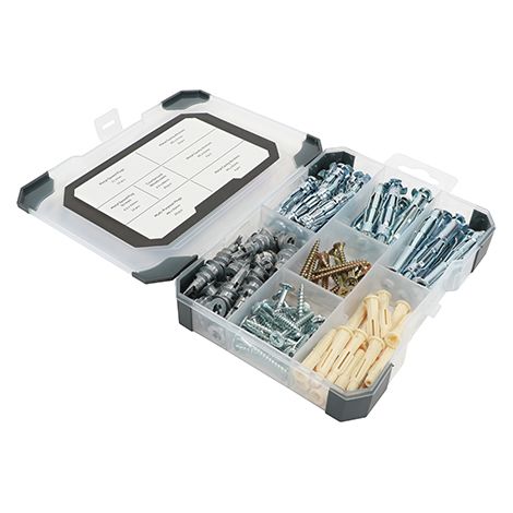 TIMCO Plasterboard Fixings Mixed Tray - 102pcs