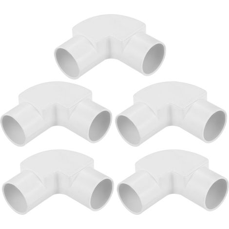 Paquet de 5 Raccords Coudés de Coupleur de Conduit en PVC (1/5)