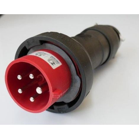 Fiche mobile 3P+N+T 32A 380/415V mâle rouge ATEX sans clapet 6H GHG5127506R0001 EATON CEAG