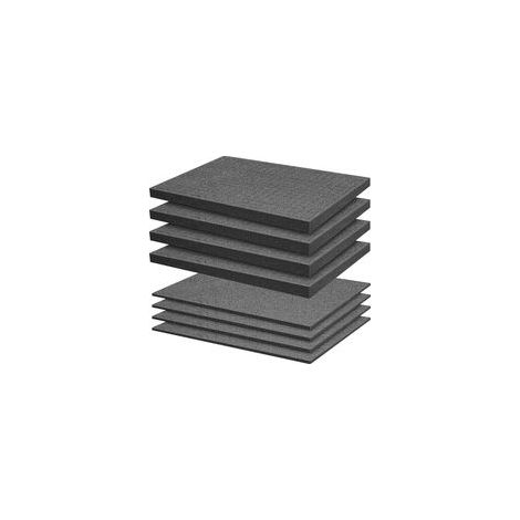 Mousse Predecoupee Cube - 4 pièces 400 x 300 x 25 mm / 4 pièces 400 x 300 x 10 mm