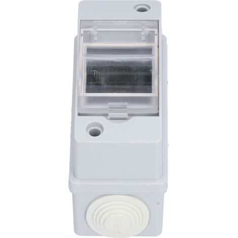 Boîtier de protection distrib. étanche transparent IP65 PC caoutchouc 120x53x90mm pour disjoncteur 2 voies extérieur élec. 1 boîtier 2 vis (1/5)