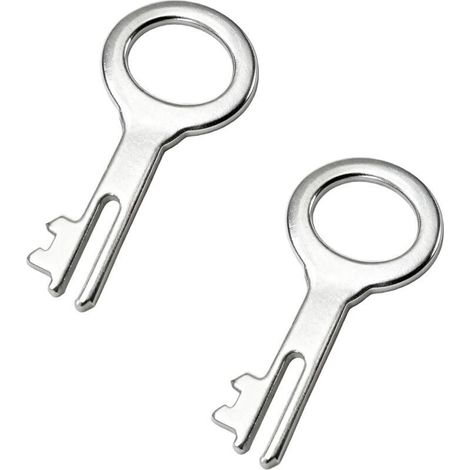 Set mit 2 Ersatzschlüsseln für BTE Sparschwein Nr. 3 – Set mit 2 Ersatzschlüsseln für das 39-mm-Schloss von BTE Germany, Metallschlüssel für Sparschwein Nr. 3, Sparschweinzubehör, robuste Ausführung (1/5)