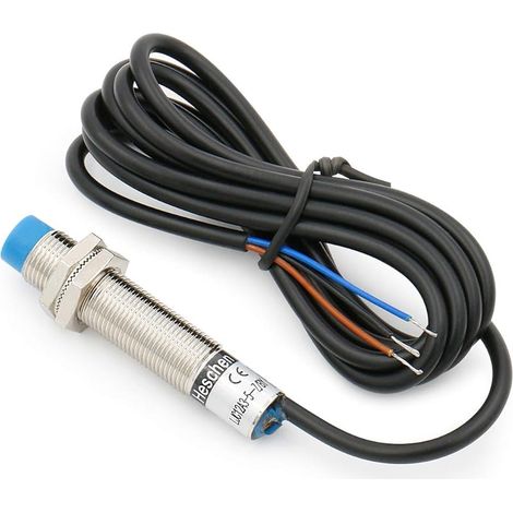 M12 Capacitif Capteur De Proximité Commutateur, Type de non-bouclier, LJC12A3-5-Z/BY, Détecteur 1-5mm, 10-30VDC 200mA, PNP normalement ouvert (NO), 3 fils (1/5)