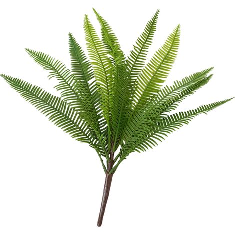 Planta de helecho verde artificial de aspecto realista - 11 hojas