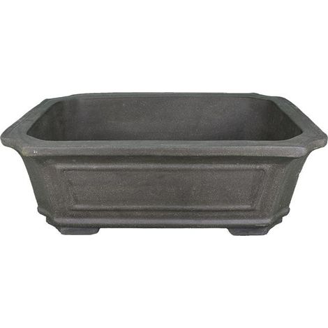Vaso per bonsai rettangolare in gres 60x44x20,5 cm - GL82a