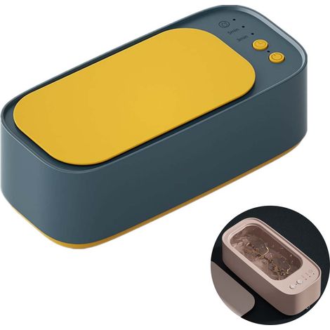 Nettoyeur Ultrasonique Portable Vert, Mini Machine à Ultrasons USB pour Lunettes, Bijoux, Montres, Appareils Dentaires, Nettoyage Efficace Maison (1/5)