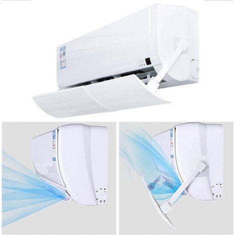 Déflecteur d'air télescopique universel réglable pour climatiseur, diffuseur d'air adapté pour climatiseur, fixation ajustable, pièce unique (1/5)