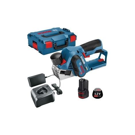 Bosch Akku-Hobel GHO 12V-20 12 V / 1x 2,0 Ah Akku + Ladegerät in L-Boxx