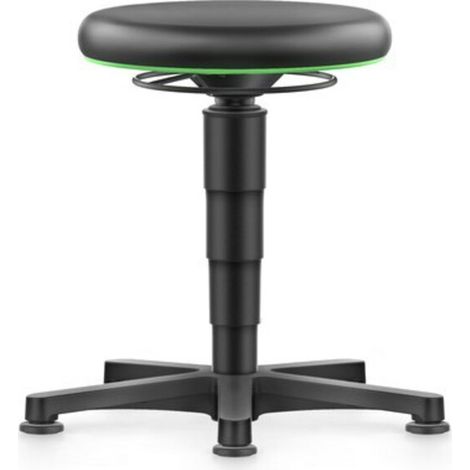 bimos Drehhocker Kunstledersitz Sitzhöhe 450 - 650 mm mit Gleiter (1/3)