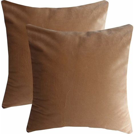 Set of 2 Cushion Cover Cotton Decoration Pillow Case with Linen Cushion for Sofa Bedroom Living Room Car 30x50 cm Peacock Blue (1/4)