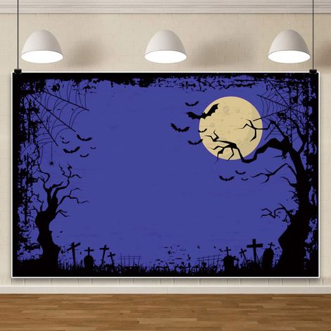 Fond d'Halloween, décoration murale haut de gamme pour une ambiance festive, bannière photo - 110 x 180 cm - Style 26
